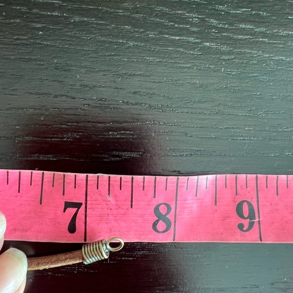 NWT Peyote Bird Silver Charm Brown and Pink Leather Bracelet with Heart Charm - Picture 11 of 11